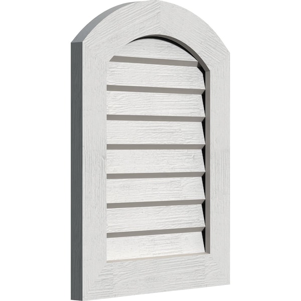 Arch Top Gable Vent Non-Functional Western Red Cedar Gable Vent W/Decorative Face Frame, 22W X 22H